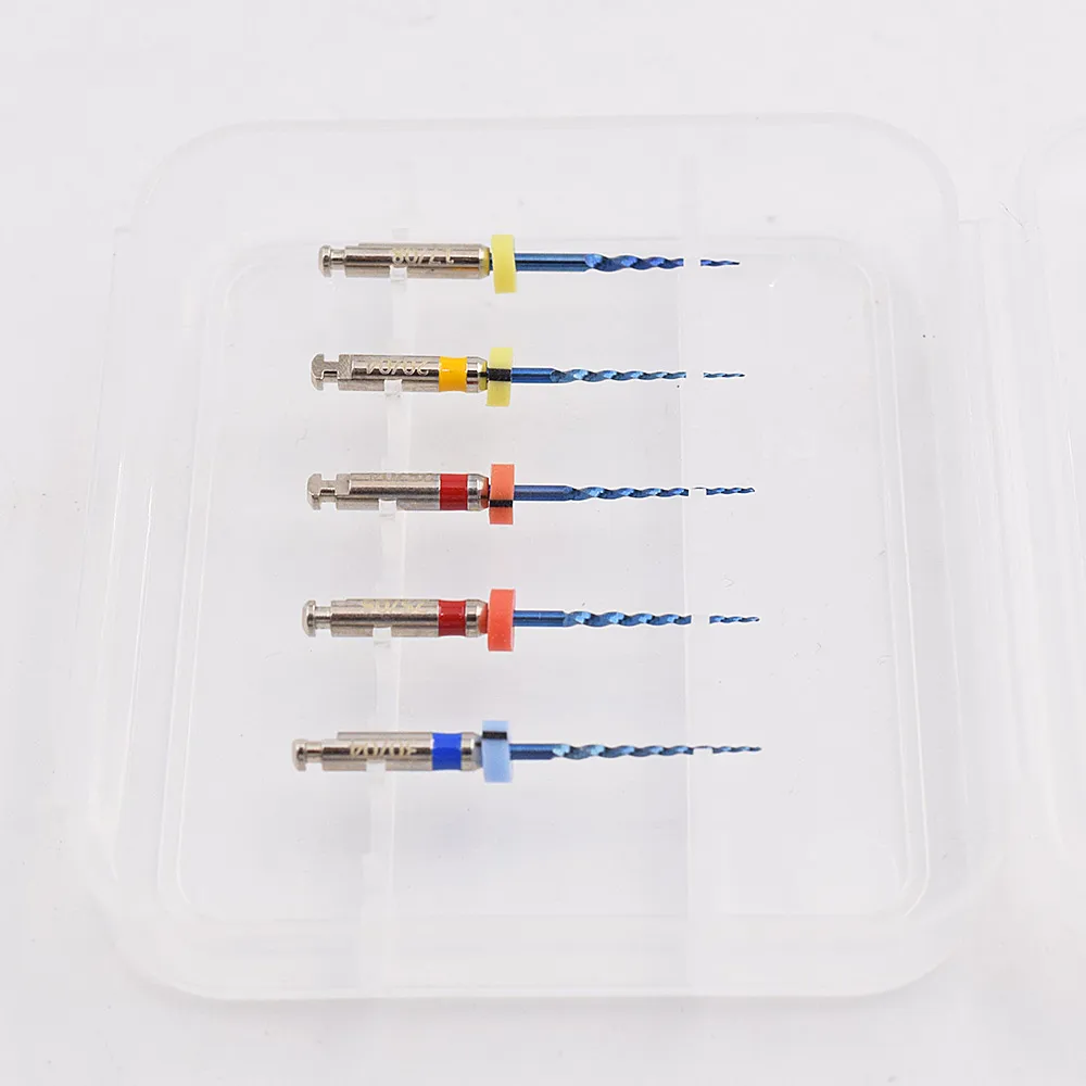 5 قطعة/الحزمة الأسنان نيتي الحرارة المنشط ملفات الأطفال الروتاري للطفل معالجة قناة الجذر الطفل إندو #4