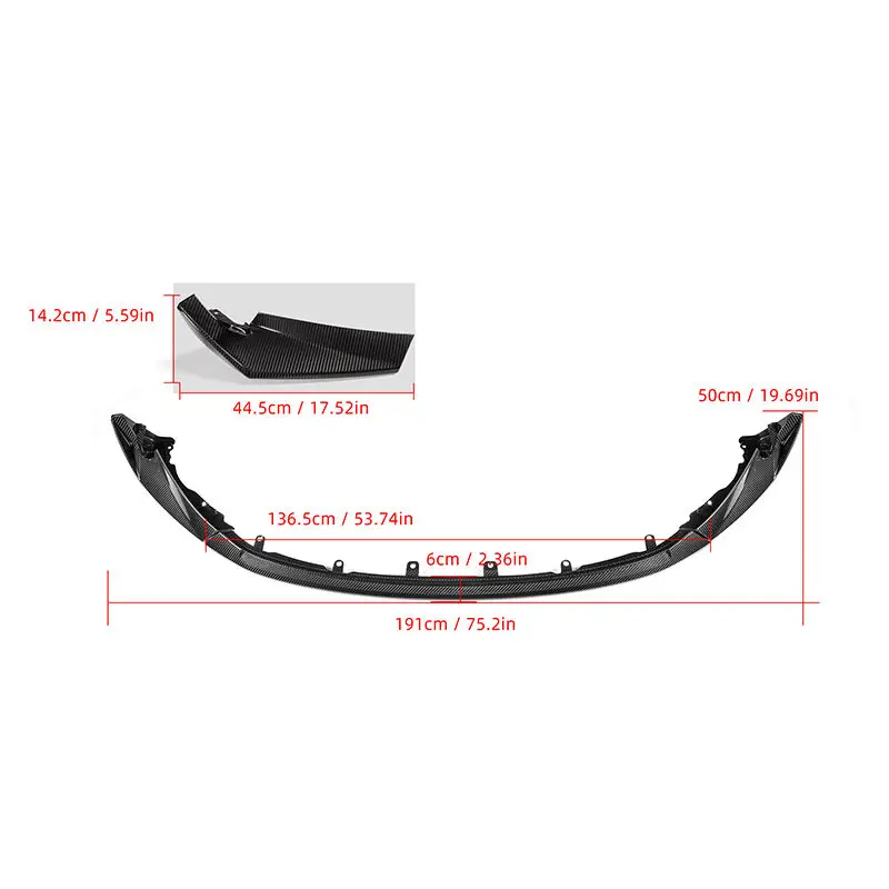 2021+ for  M3 G80 4-Door/M4 G82 G83 2-Door CSL Style Front Bumpers Lip Dry Carbon Fiber Front Diffuser New Condition