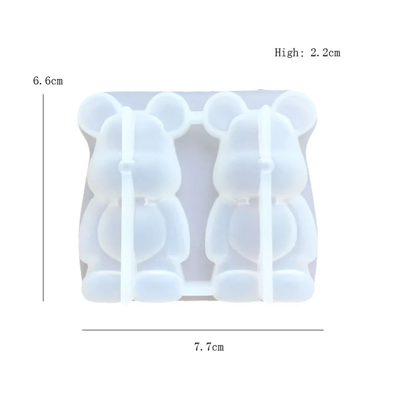 Bear Resin Mold Crystal Epoxy Mold Decoration For DIY Silicone Mold Jewelry Making Tool
