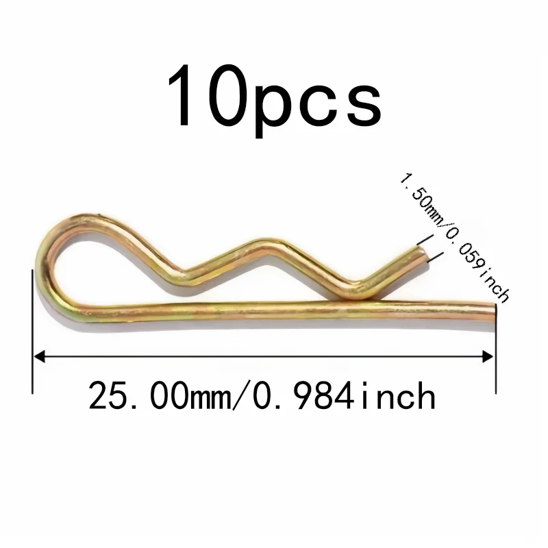 10 pcs 1.5*25mm M1.5 Secure Locking Hold Locking Pin Fasteners, great for Industrial Maintenance, Practical
