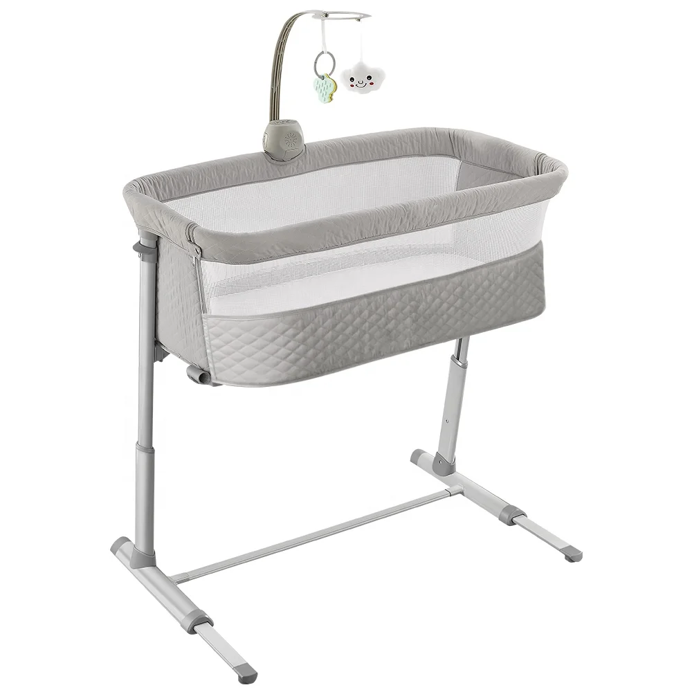 

Manufacturer own patent own certificate baby bassinet wholesale bedside sleeper 9 adjustable height baby bedside crib