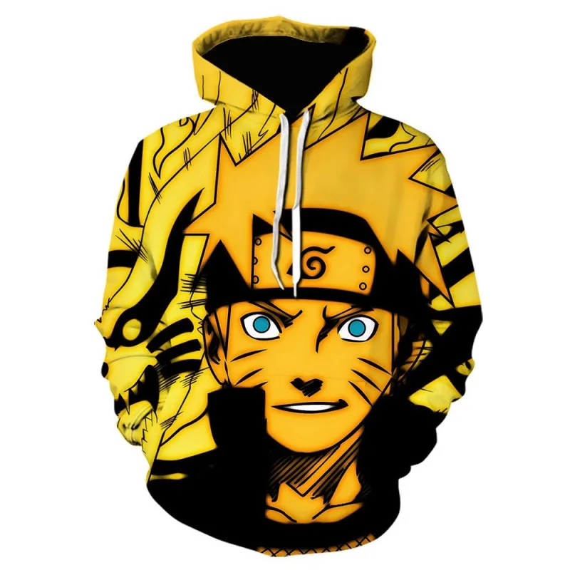 Bandai Naruto 3D-Serie Herren-Hoodie Neu für Herbst/Winter 2026 Anime-Inspiriert Harajuku Y2K Streetwear – Detail 6
