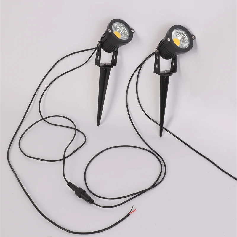 2/4/6/10 في 1 IP65 مقاوم للماء 2 متر مقاوم للماء الأسلاك Led مصابيح حديقة في الهواء الطلق مصباح حديقة السلامة الجهد المنخفض أضواء الشوارع