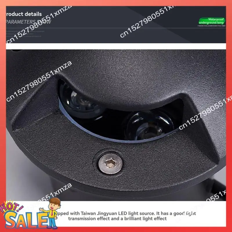 

ABCL 2 Side Outdoor Recessed Underground Lamp 3W Floor Landscape Lighting Waterporrf Waterproof LED Garden Light Spotlights AC85