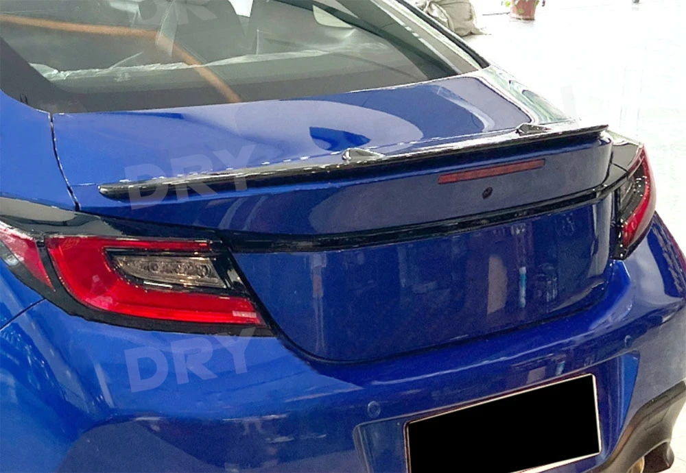 ألياف الكربون سيارة الخلفي سبويلر الجسم أطقم اكسسوارات S نمط لتويوتا سوبارو GR86 BRZ 2022 FRP التمهيد الخلفي سبويلر الجذع الجناح