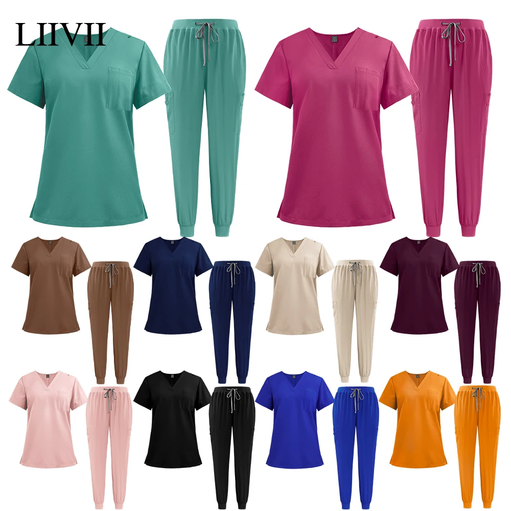 hospital-esfrega-conjunto-medico-dentista-workwear-feminino-simples-jogger-calcas-conjunto-clinica-cuidador-roupas-laboratorio-clinico-medico-workwear