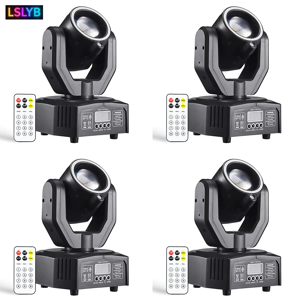 

4 Pcs Mini 30w Beam Moving Head Laser Light Disco Party 2in1 Effect Dj Party Light Voice Activation Stage Lighting