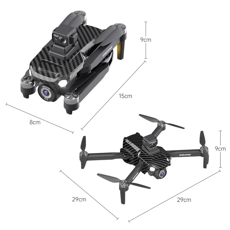 GB8017 brushless motor aerial photography folding remote control GPS drone with laser obstacle avoidance