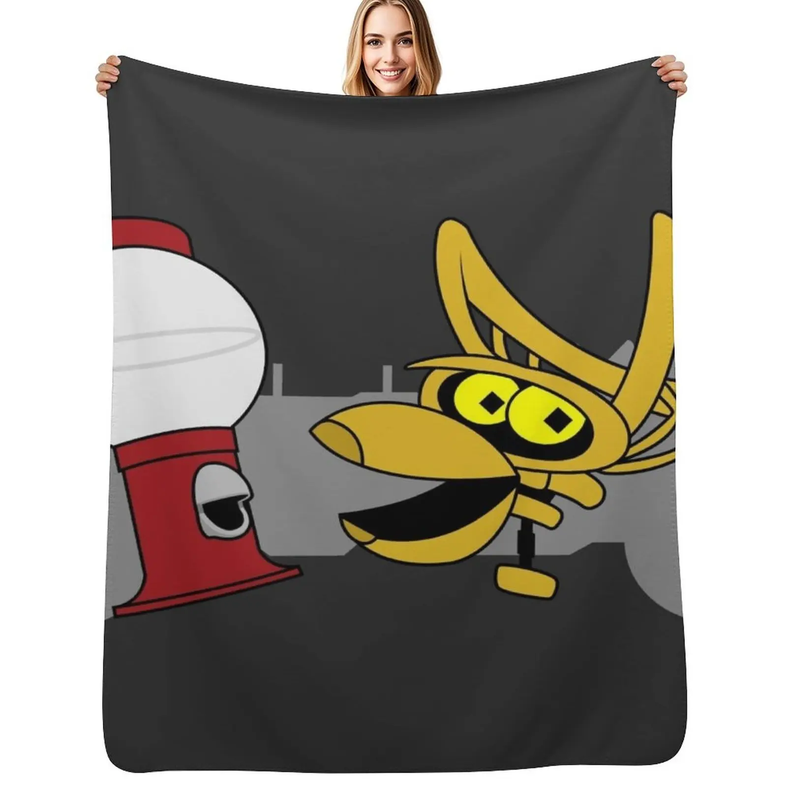 

MST3K - The Bots Throw Blanket Plaid Thins Soft Softest Blankets