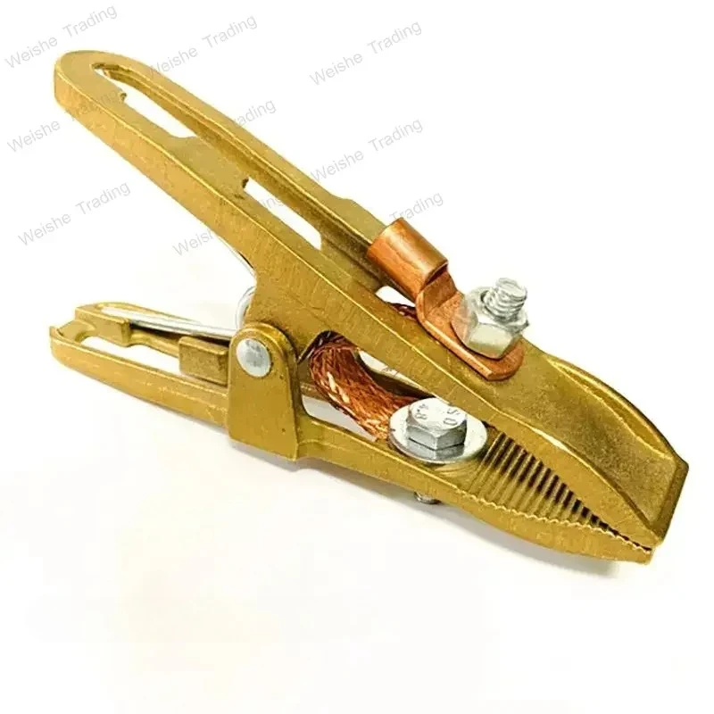 

500A Heavy Duty Ground Clamp Manual Welder Earth Ground Cable Copper Grip Clip Clamp for Arc Welding Machine, 180mm Length 용접집게