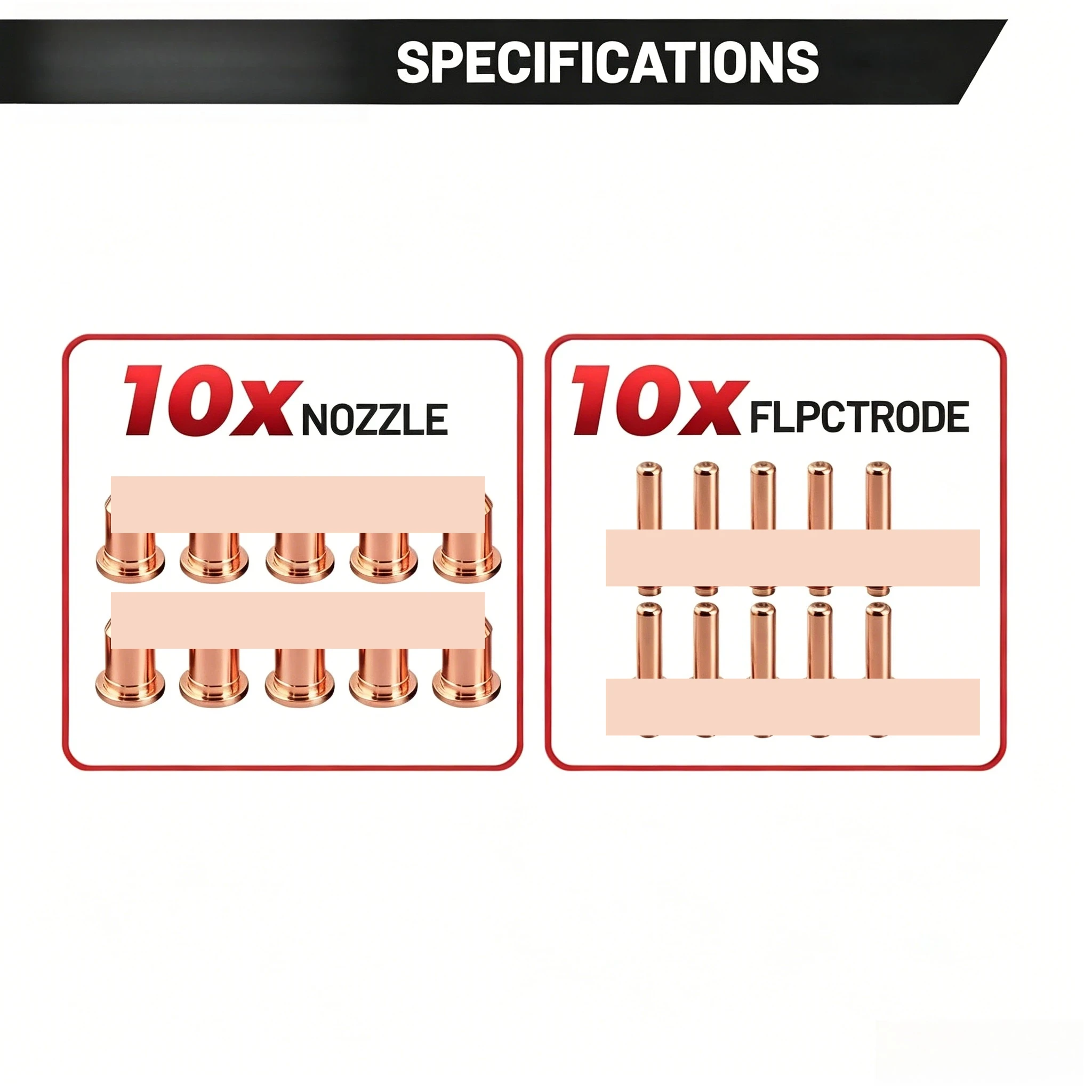 20PK 192048 192052 Nozzle Extended Plasma Cutting Tips for Spectrum 625 X-Treme 2050 ICE40C ICE40T ICE55C Torch Consumables