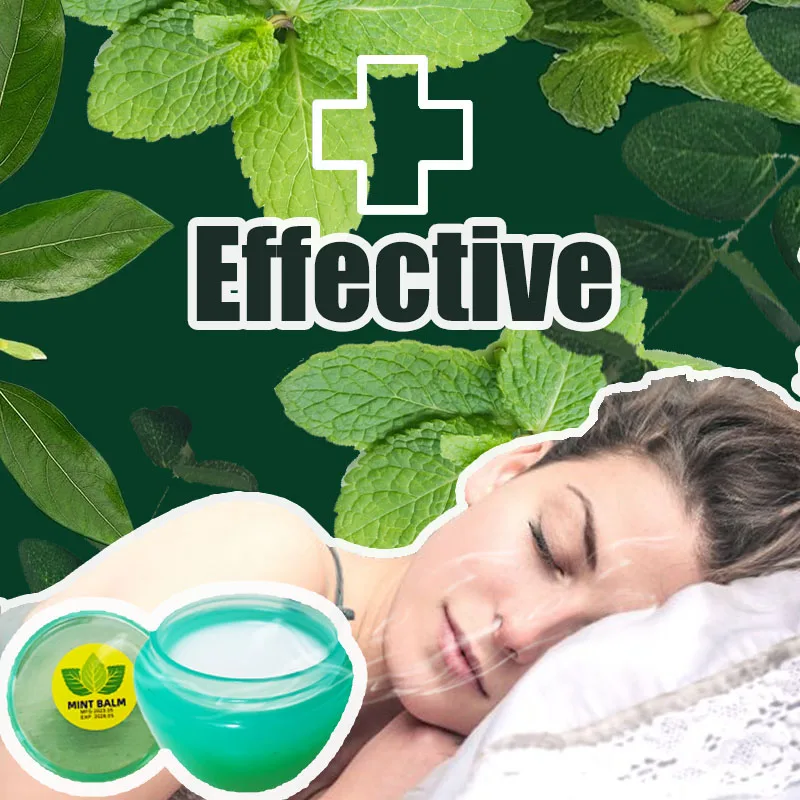 50g/1.76oz Mint Lemon Balm Ointment Original Formula Menthol Cream Relieving Headache Itch Dizziness Mosquito Outdoor Help