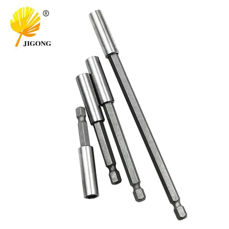 6.35Mm sleeve extension rod quick adapter 1/4 electric batch head strong magnetic connecting rod pistol drill extension rod