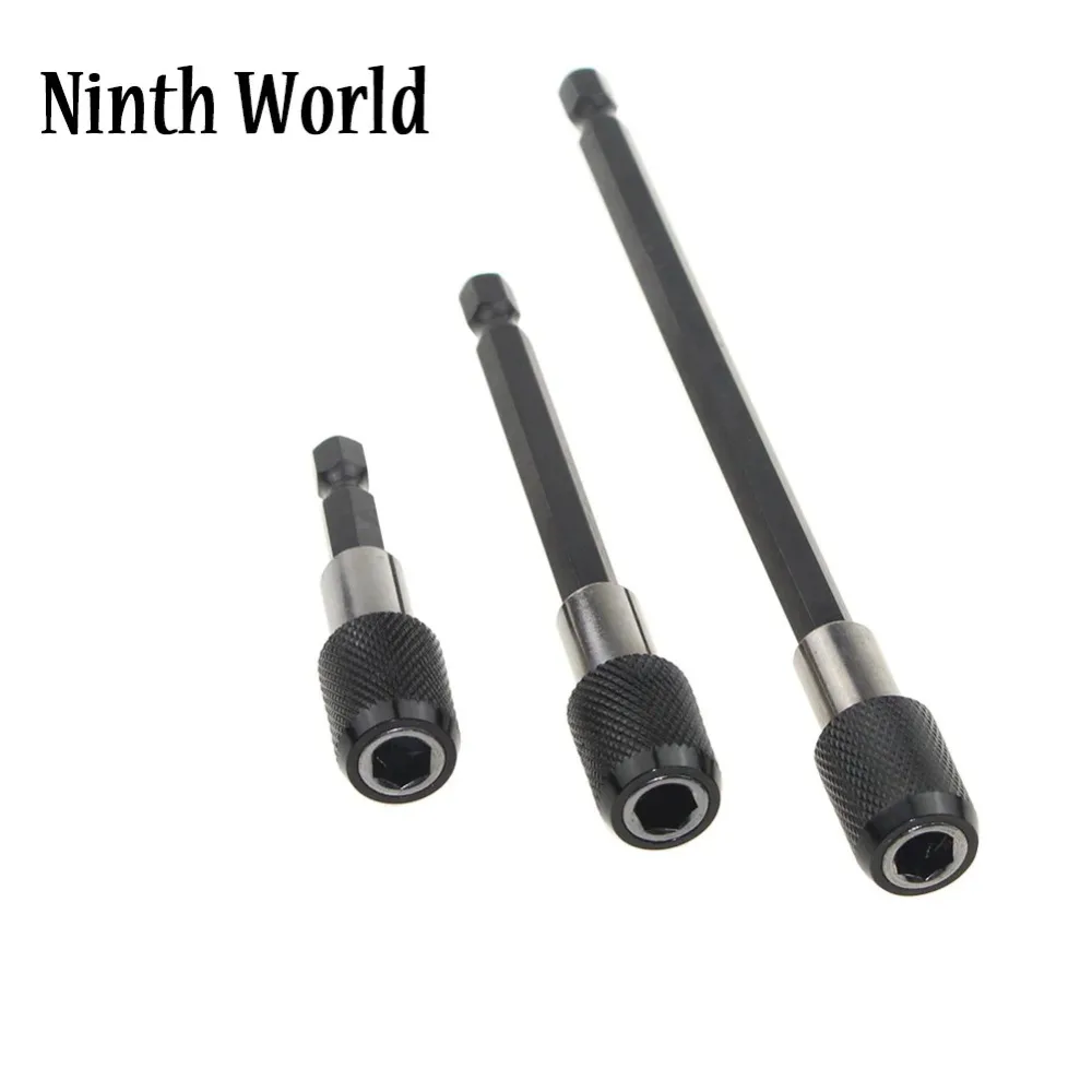 Magnetic Screwdriver Hex Adapter Quick Release Drill Bit Change Extension Set Batch Extender Self-lock Bar Chuck Nut Screw Tool