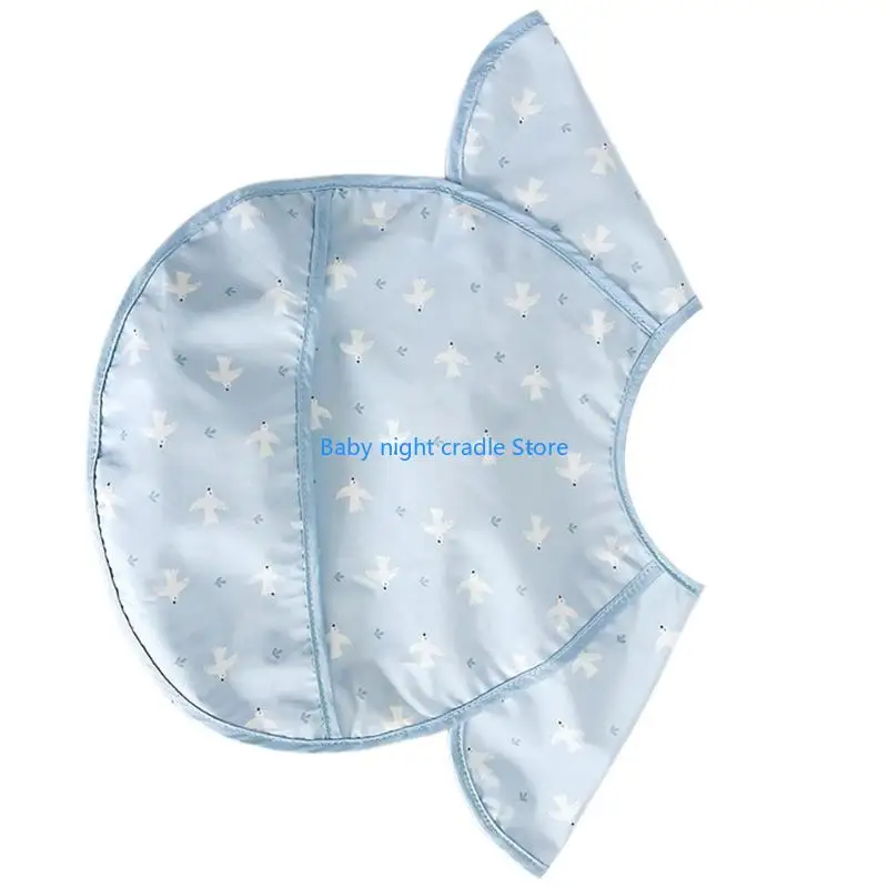 

J2FF Kids Mealtime Bibs Angel Wing Waterproof Bibs Infant Feeding Bibs Adjustable