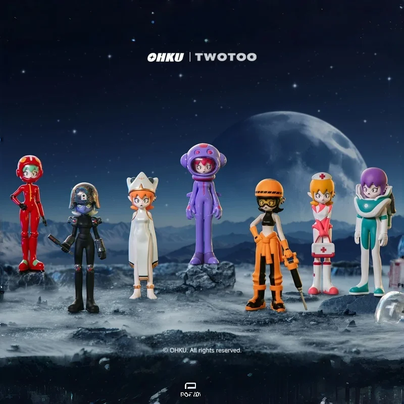 

Ohku Twotoo, серия плоских расследований, коллекционные фигурки, слепая коробка, модные украшения и подарки для коллекционеров