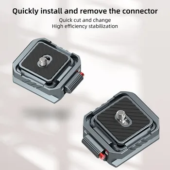 Leaplight – Kit de dégagement rapide Arca en métal pour caméra, montage rapide pour stabilisateur Dji Zhiyun, tête de trépied, Rail coulissant, boucle à montage rapide