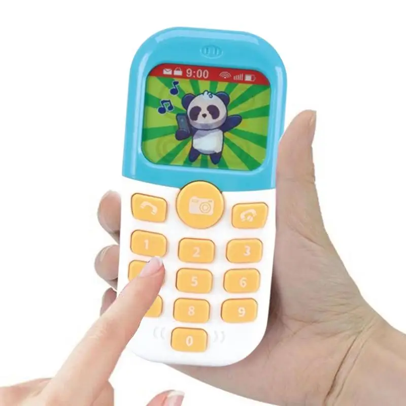 Téléphone à jouer pour enfants, jouet d'apprentissage, musique, simulation, coule, alth, dessin animé