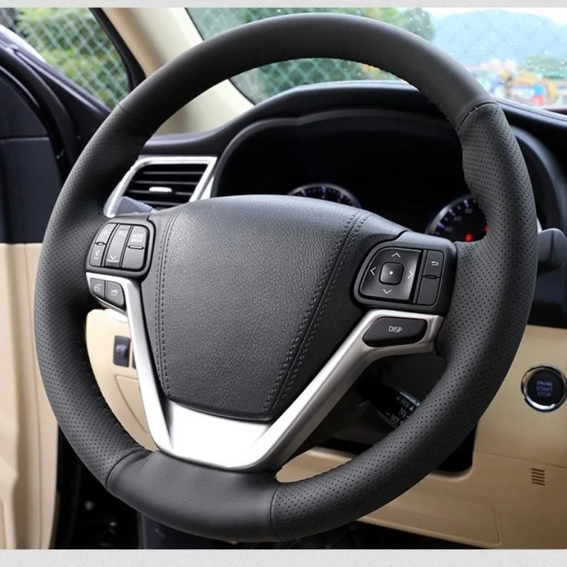 protector-para-volante-de-coche-personalizado-interior-de-cuero-trenzado-cosido-a-mano-antideslizante-accesorios-para-coche-toyota-highlander-old-senna
