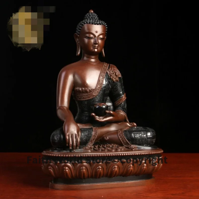 GOOD Tibet Nepal High grade Exquisite Shakyamuni Buddha statue gods copper buddha statue HOME Family Bless safety healthy