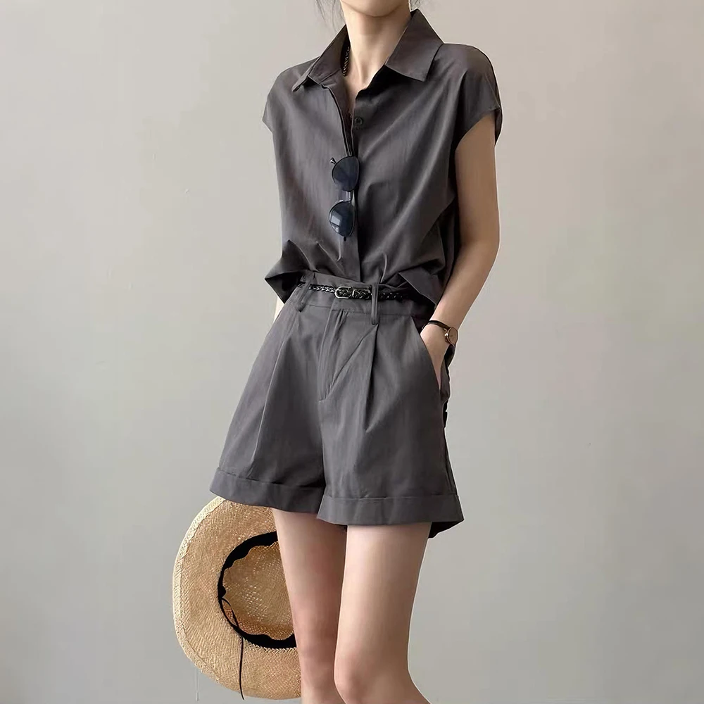 

Women's Cotton Linen Workwear orts Set Summer 2025 New Small Size ort Sve irt Top Two Piece Set Traditional Chinese ...