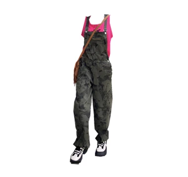 Mono vaquero de talla Extra grande para mujer, ropa de calle informal Vintage con tinte anudado, pantalones largos, colección Otoño Invierno, otro 00%