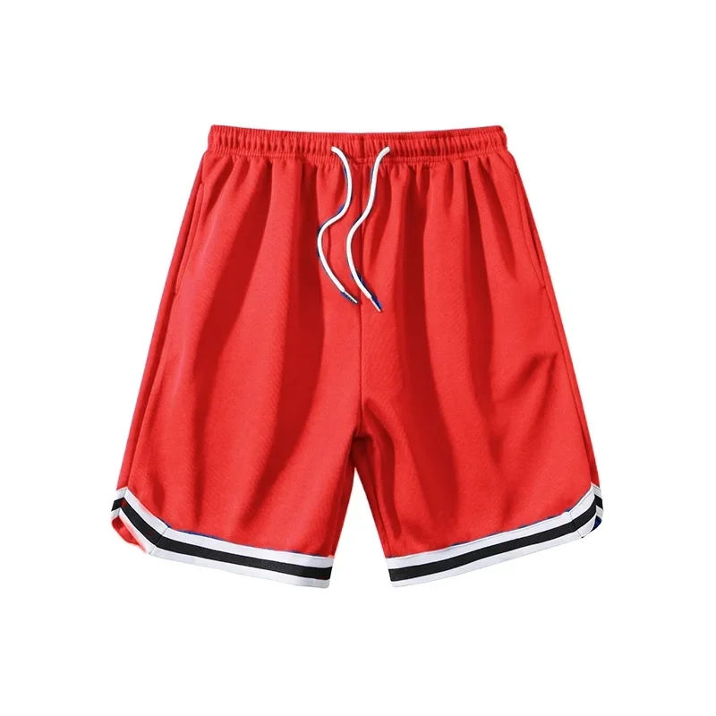Men's Summer Beach Shorts with Drawstring Design, Dry and Comfortable, Featuring a Striped Pattern, Suitable for Casual, Relaxed