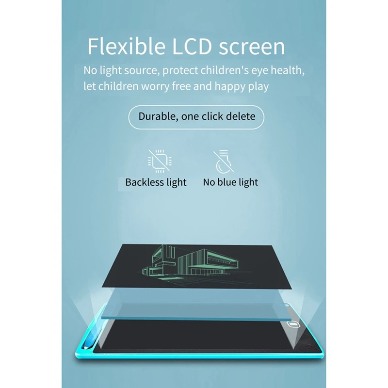 Top-12 Inch LCD Writing Board Drawing Board Color Graffiti Board For Kids Students Toys Christmas Birthday Gift