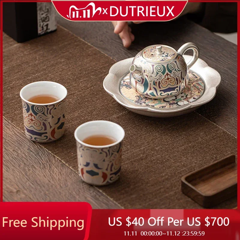 

Cute Dining Tea Set Accessories Living Room Drinkware Afternoon Samovar Kitchen Tea Set Coffeeware Juego De Te Home Products