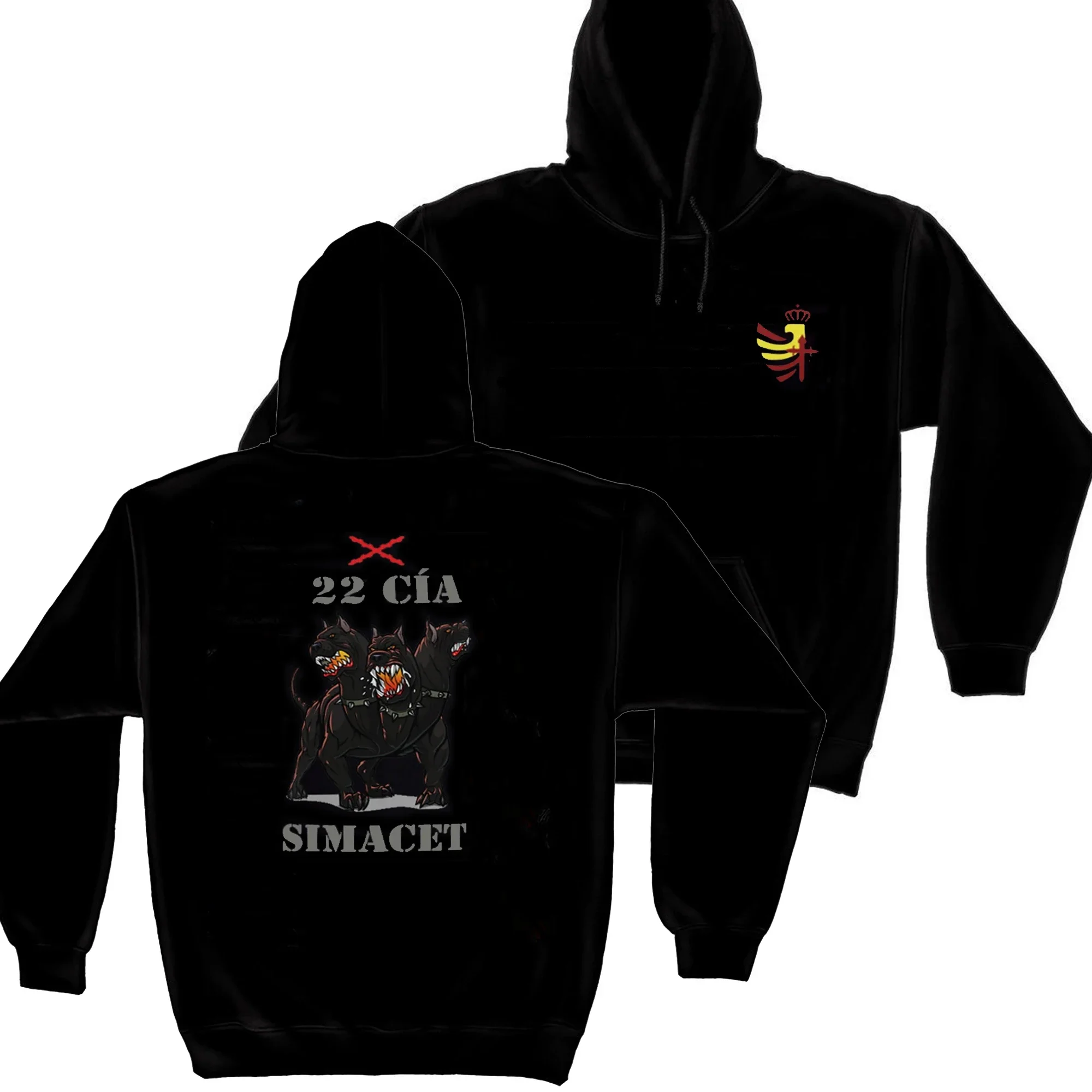 Tercios Españoles SIMACET 22 CIA ARIDA Spanish Military Pullover Hoodie New 100% Cotton Comfortable Casual Mens Sweatshirts