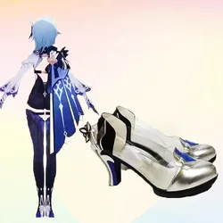 New Game Genshin Impact Eula Cosplay Shoes Boots Halloween Party Costume Accessories Custom Made