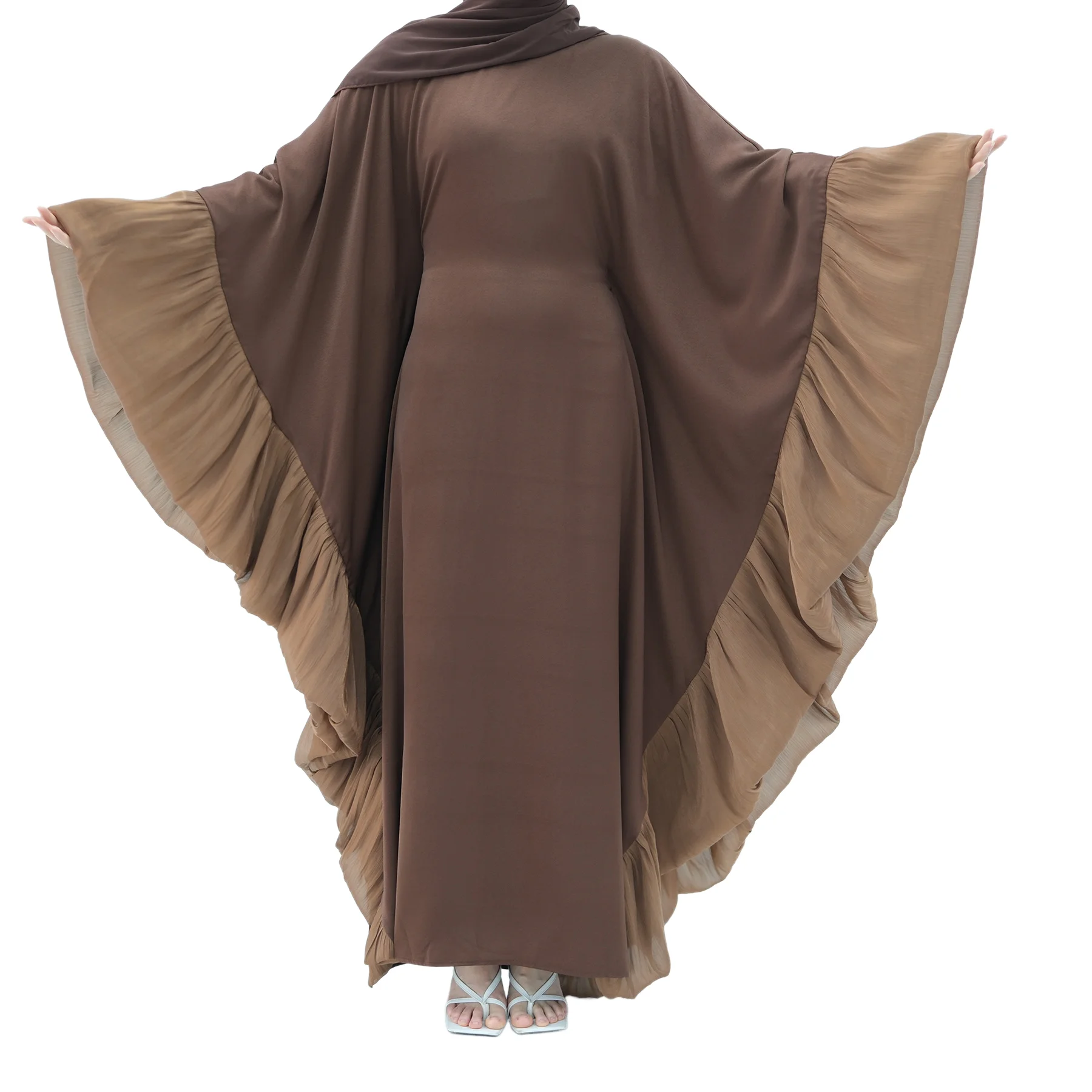 

Рамадан: Новое поступление! Абайя-химар с рукавами «бабочка», мусульманское макси-платье в дубайском стиле, кафтан для женщин, турецкий халат, женские платья.