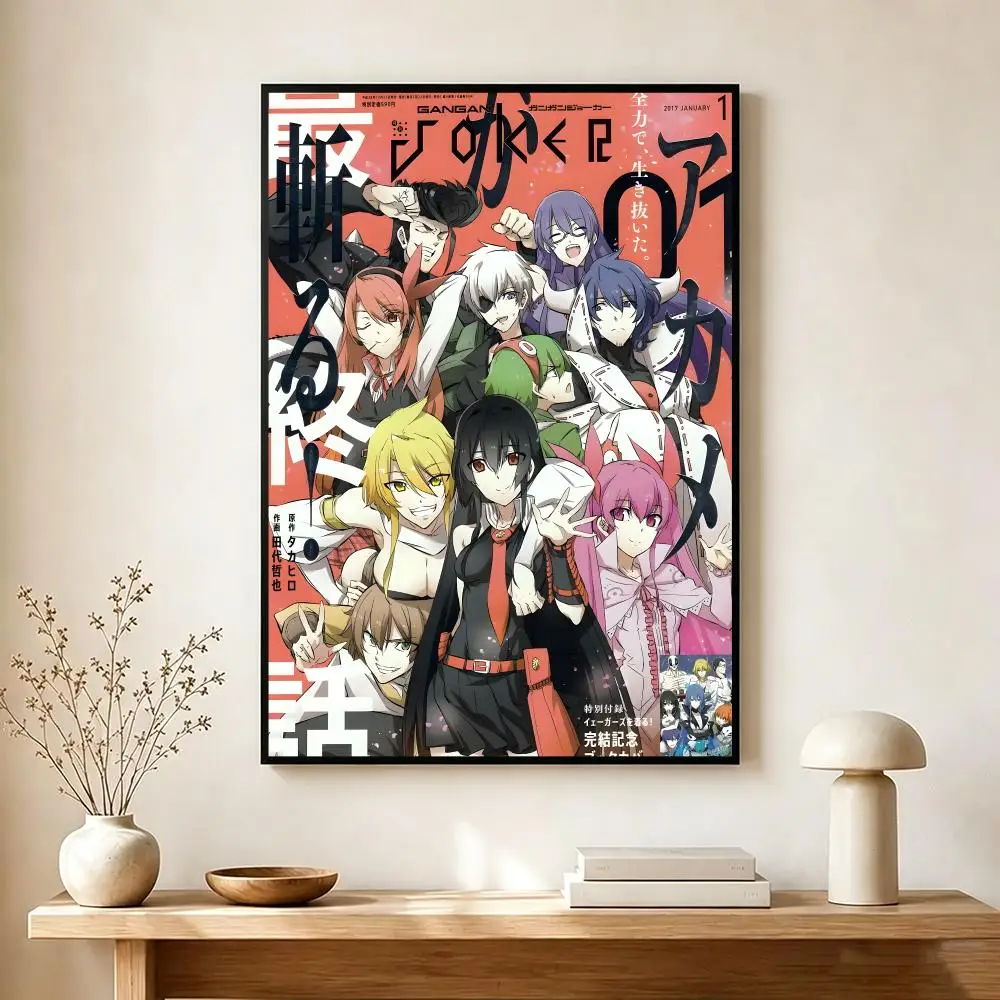 Dark Action Anime A-Akame Ga Kill Poster Wall Art Print Decorative Mural Home Decor Gift Unframed