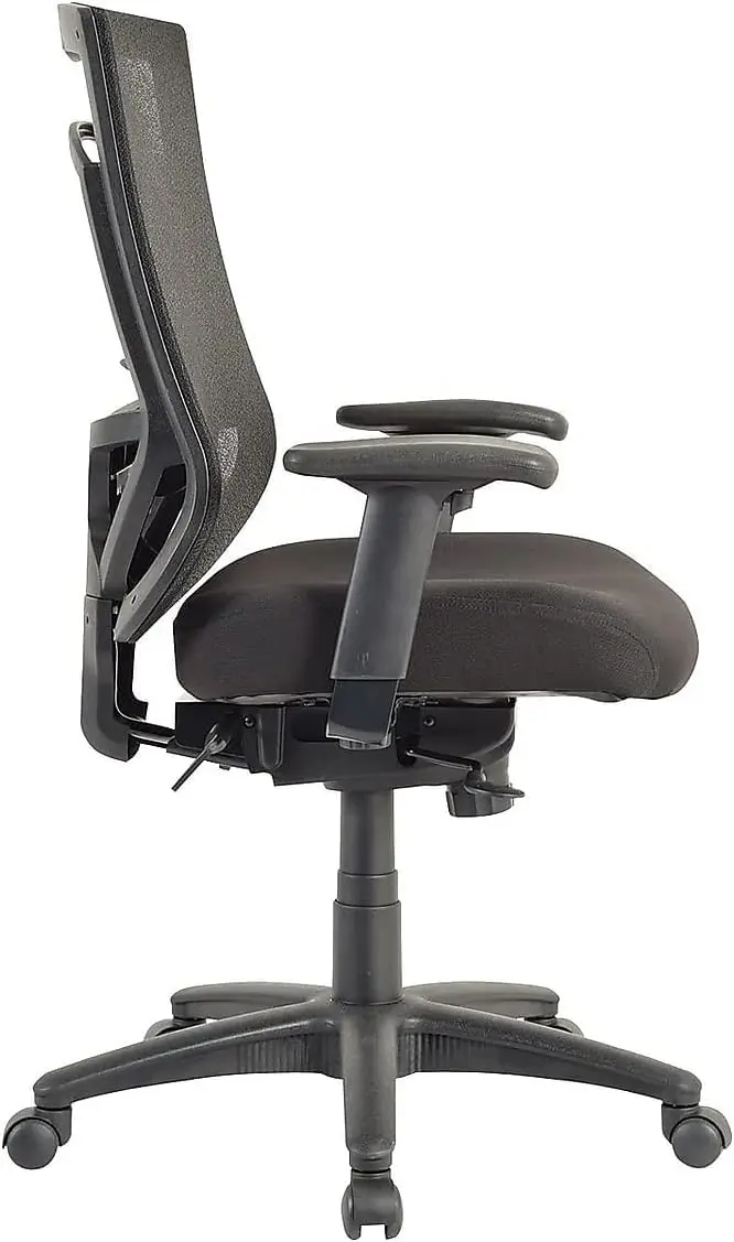 كرسي مهام من القماش الخلفي الشبكي مع مادة، طبقة جل تبريد، فحم #6