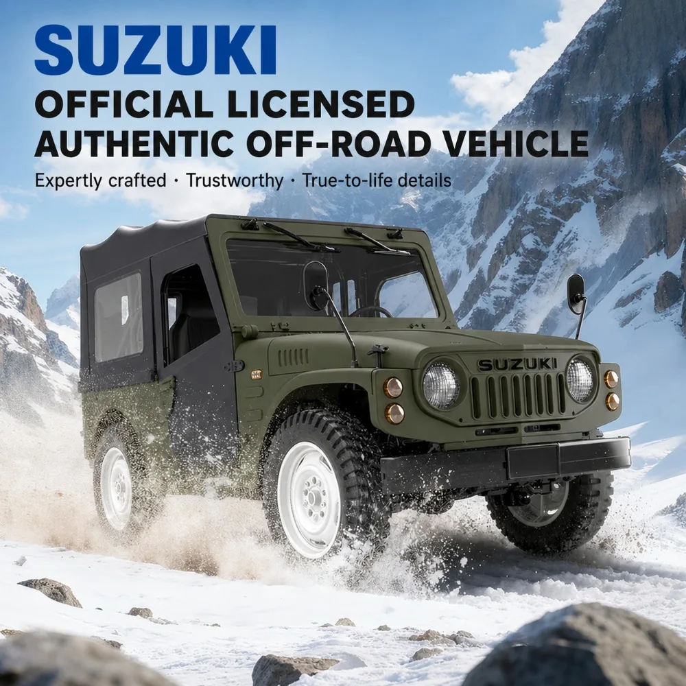WPL RC Crawler Car , 4WD Off-Road Rock Crawler, Retro Vintage Style Mini SUV, RTR Remote Control Toy Gift for Hobbyists