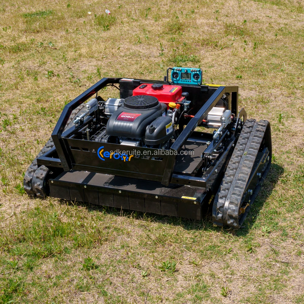 Large Cutting Width 1000mm Heavy Duty DIY Grade 608cc  Grass Cutter RC 4 Strokes  Remote Control Crawler Lawn Mower