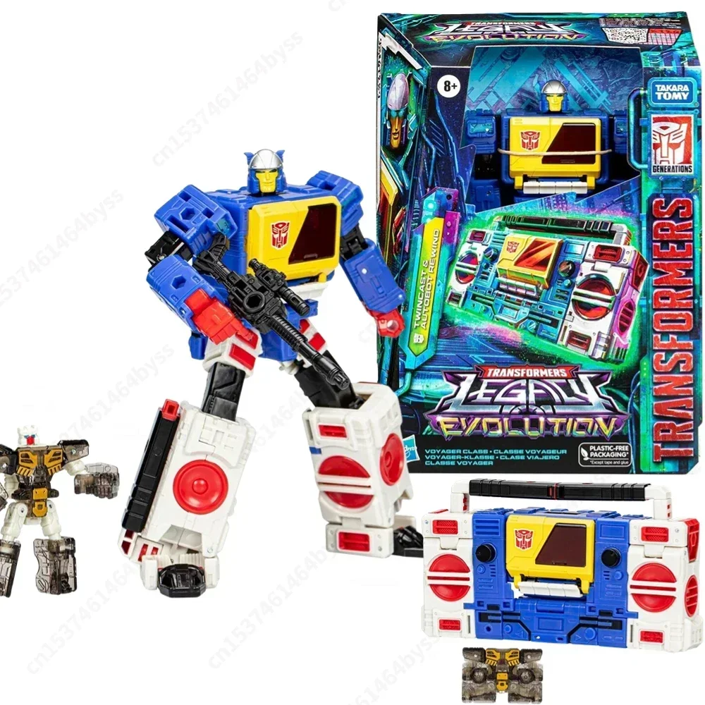 

Takara Tomy Hasbro Transformers Legacy Evolution Voyager Twincast Rewind Action Figure Model Collection Ornaments Figure Toys