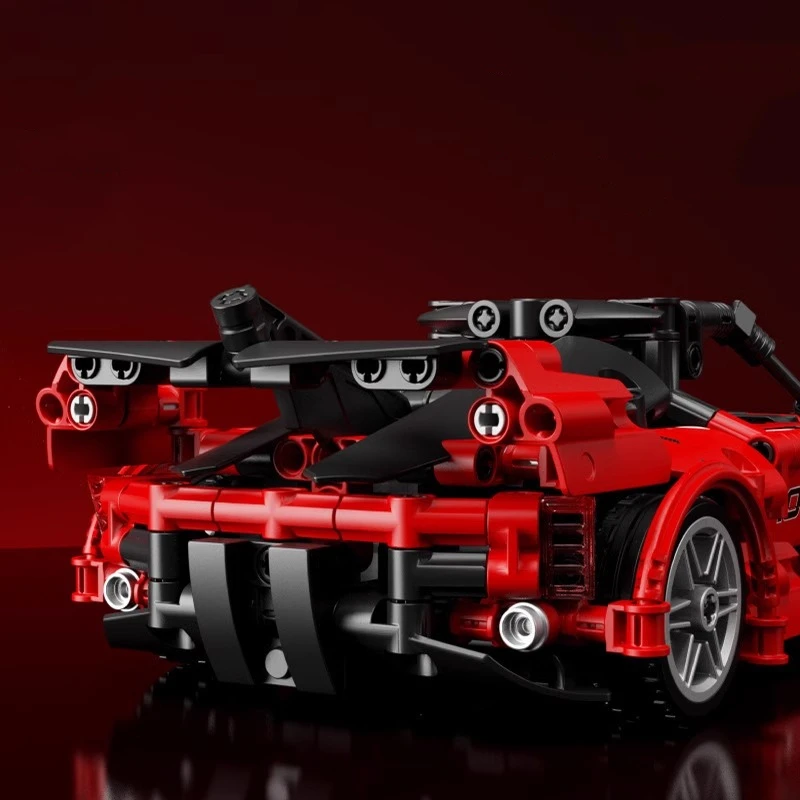 SEMBO sports car building blocks red racing  assembly model ornaments Kawaii children\'s educational toys cool birthday gift