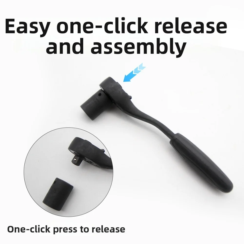 Compact Socket Kit Ratchet Wrench Kit Compact Design Extension Bars Included Socket Connectors Included For Cars