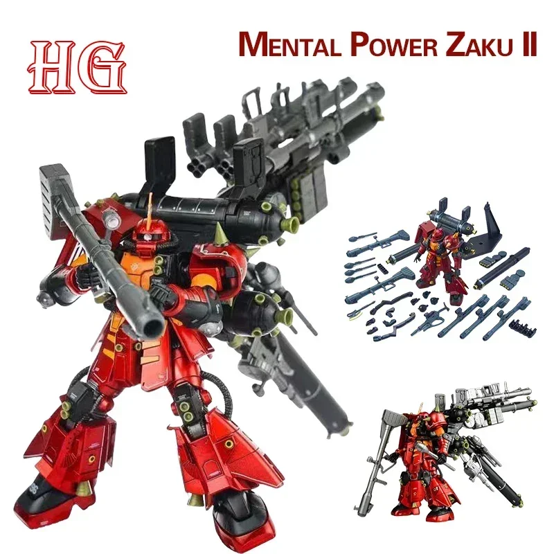 WM Original Psychic Zaku II HG1/144 Animation Assemble Model Collection Decoration Assembly Model Kit Toy Action Figure Boy Gift