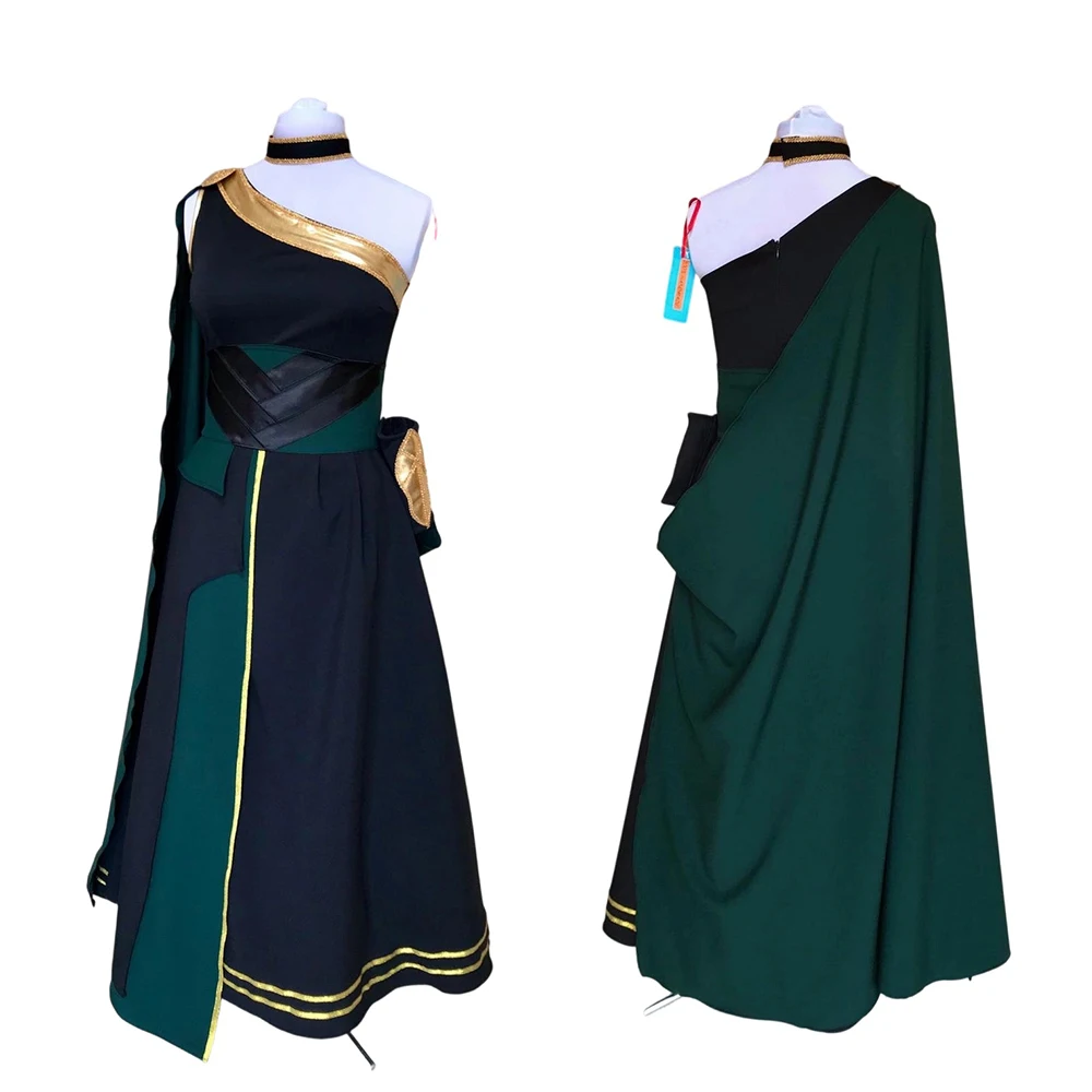 

Loki Cosplay Sylvie Variant Costume Sexy Women Fantasia Robe Dress Battle Uniform Suit Halloween Party Superhero Ball Gown