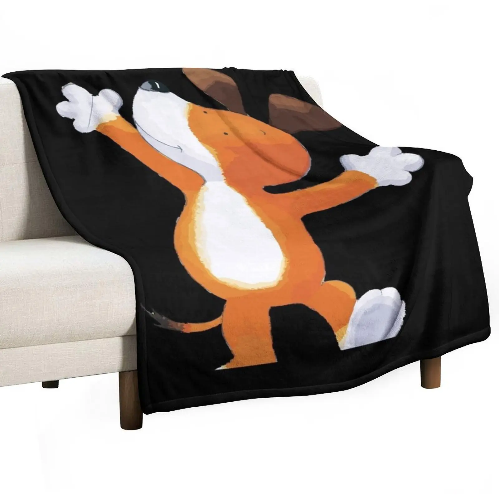 

Funny kipper the dog Throw Blanket Comforter Furrys Blankets