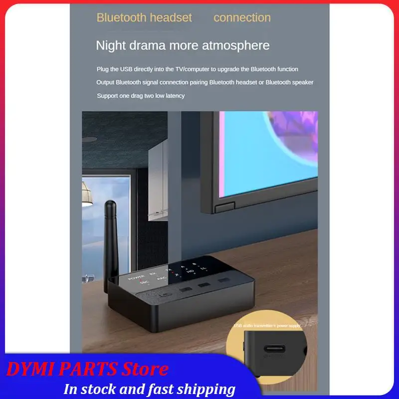 Global Sale-2X 5.3 Bluetooth Audio Adapter Aptx/HD/LL Audio Receiver Transmitter Wireless HIFI Stereo Adapter Lossless Sound