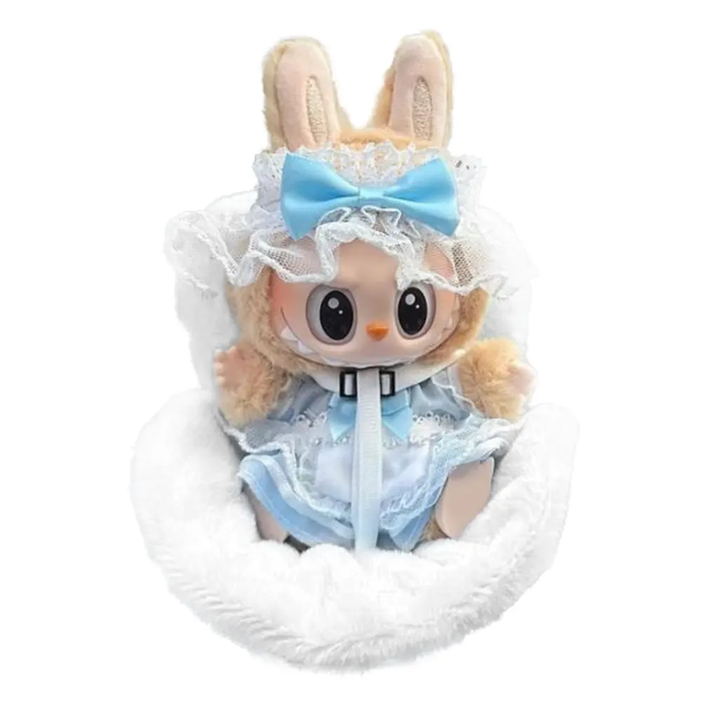 

Mini Plush Doll Safety Seat Soft Kawaii Doll Seat Car Ornament Doll Safety Seat Car Interior Decoration for 17cm Cute Doll