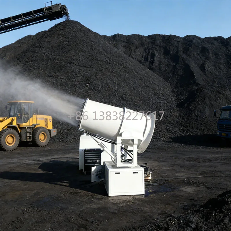 Fog Cannon Dust Suppression Featuring Photoelectric Integrated Remote Control for Coordinated Safe Operation Fog Cannon Mist Fan