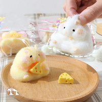 Taba Squishy Handmade Hamster Squeeze Toys Stress Relief Squishies Fidget Toys for Kids Party Favors Decompression Venting Toys