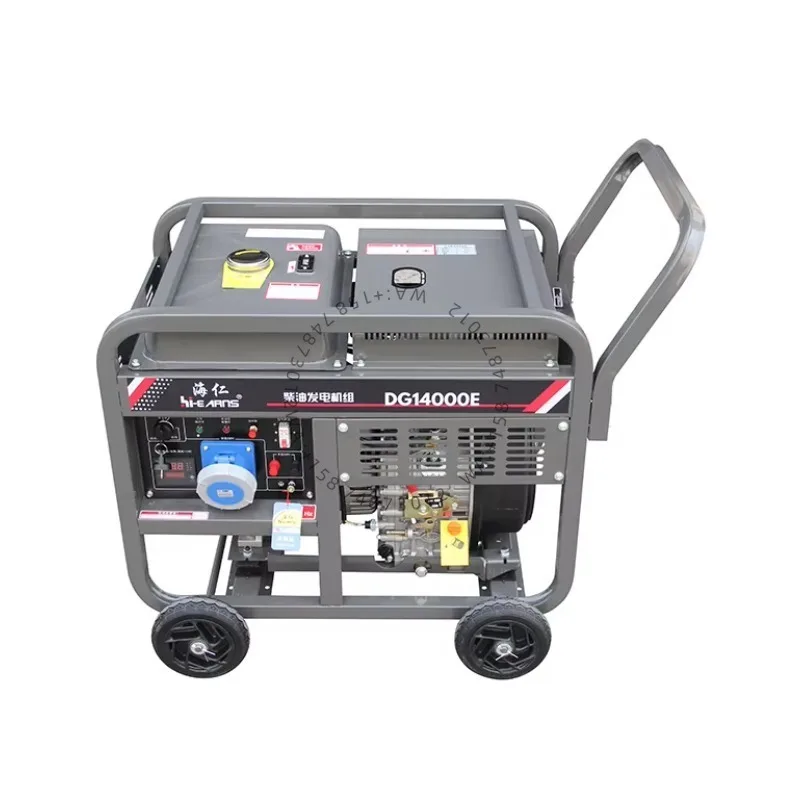 

Chinese brands Air Cooled Single Cylinder 1102FD Open Type Portable die sel Generators 10kw