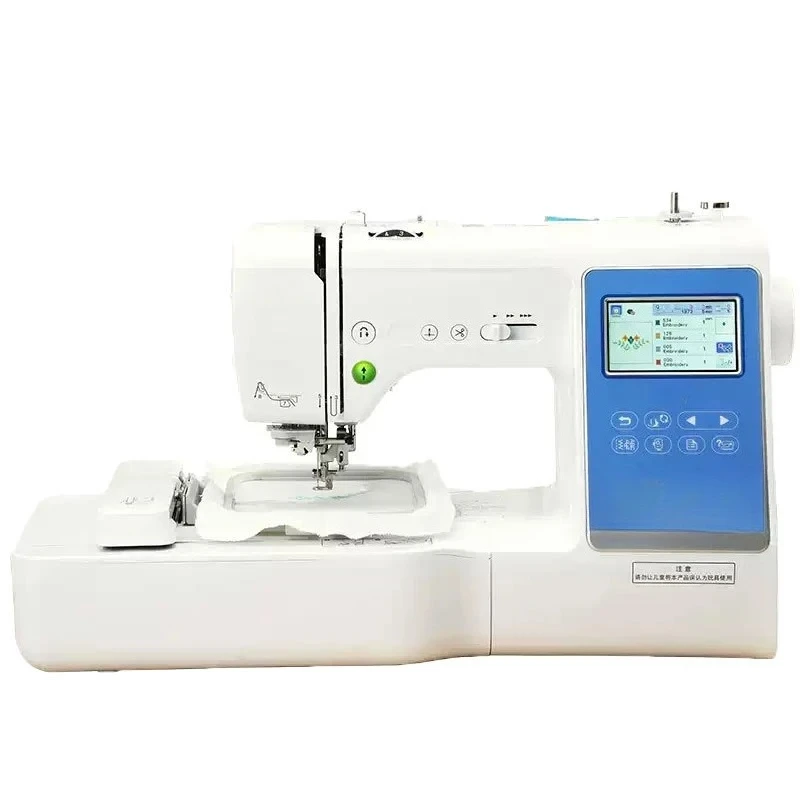 Home computer embroidery and sewing machine embroidery machine