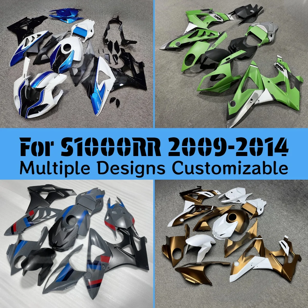 

Комплект инжекционных обтекателей для мотоцикла BMW S 1000RR 2009-2014 (S1000RR 09-14)