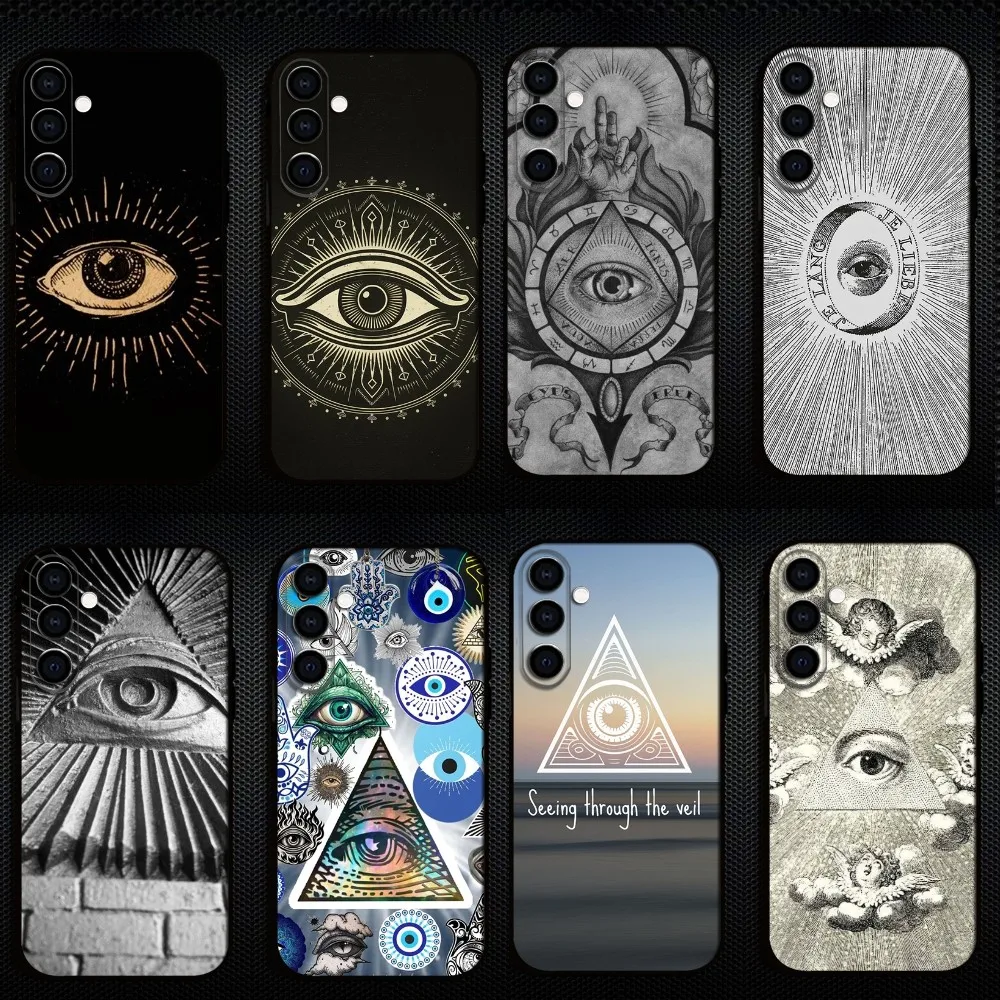 

eye of providence Phone Case For Samsung Galaxy A73/A72/A71/A70/A53/A52/A51/Others Soft Black Shell